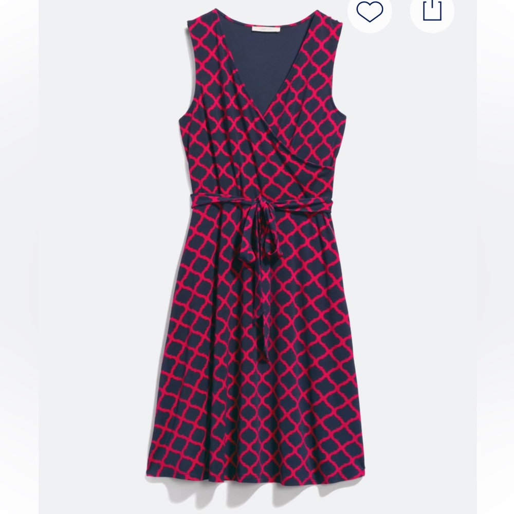 41 Hawthorn MIX Kassidy Faux Wrap Dress Size Medium Stitch Fix Pink & Navy